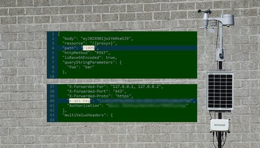 a weather station with api